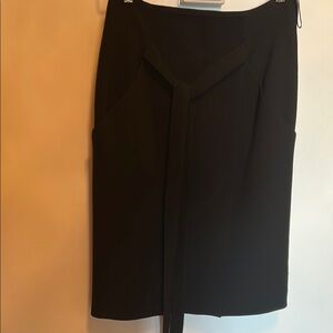 Elegant Black Pencil Skirt Knee-Length